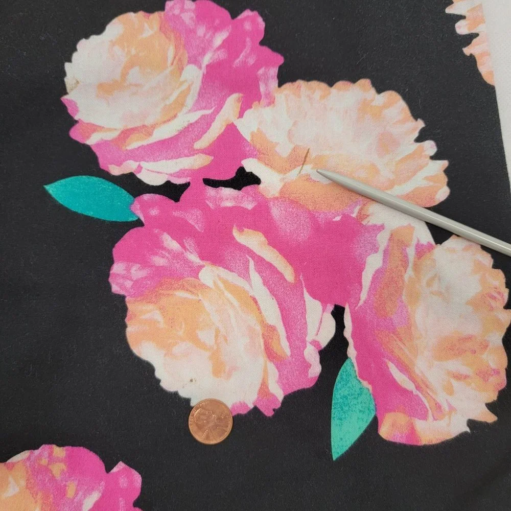 PINK Victorias Secret TWIN Duvet Cover Black Pink Roses Floral